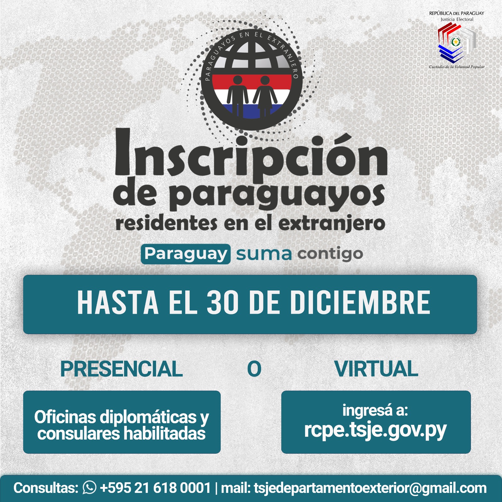 Lee más sobre el artículo Inscripción en el Registro Cívico Permanente